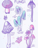 Fungi Mushroom Art Print (12" x 18")-Stay Home Club-Strange Ways