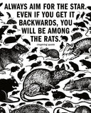 The Rats Inspiring Risograph Art Print (8" x 10")-Arcane Bullshit-Strange Ways