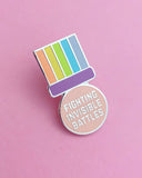 Fighting Invisible Battles Award Pin-Hand Over Your Fairy Cakes-Strange Ways