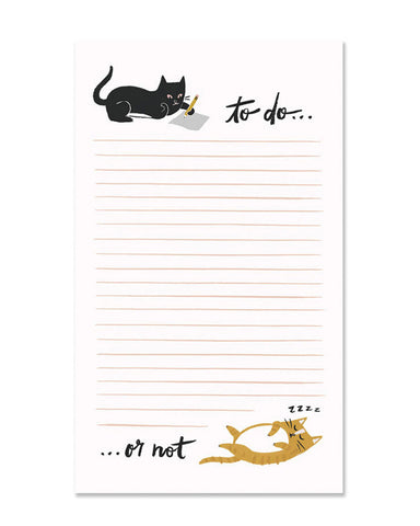 To Do ...Or Not Cat Notepad
