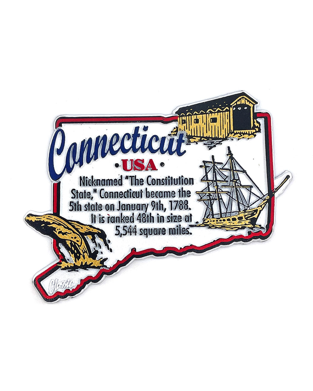 Connecticut Themed Gifts Connecticut Six-Piece State Magnet Set By Classic Magnets Includes 6 Unique Designs Collectible 1291723 Connecticut Themed Gifts Connecticut Six-Piece State Magnet Set By Classic Magnets Includes 6 Unique Designs Collectible 1291723