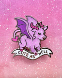 Cute As Hell Jersey Devil Pin-Band Of Weirdos-Strange Ways