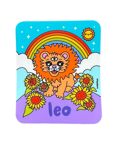 Leo Wokeface Zodiac Sticker