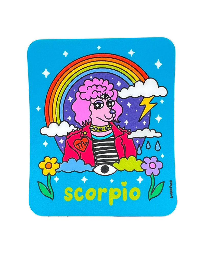 Scorpio Wokeface Zodiac Sticker-Wokeface-Strange Ways