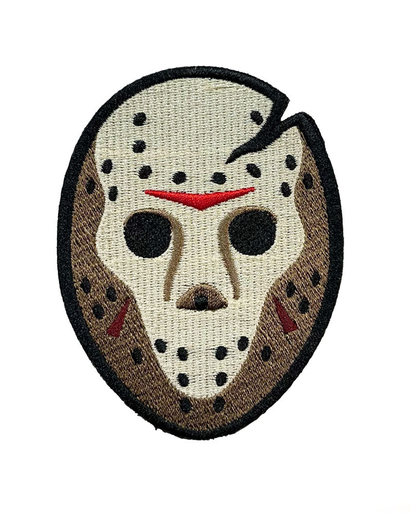 Jason Voorhees Goalie Hockey Mask Embroidered Patch -  in 2023