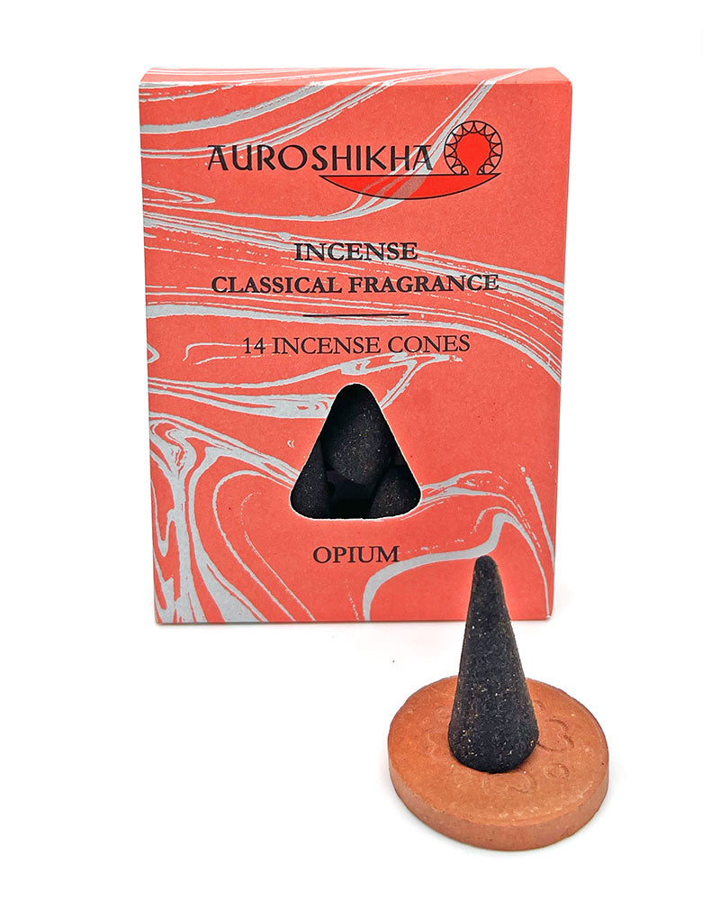 Opium Incense Cones (Pack of 14)-Auroshikha-Strange Ways