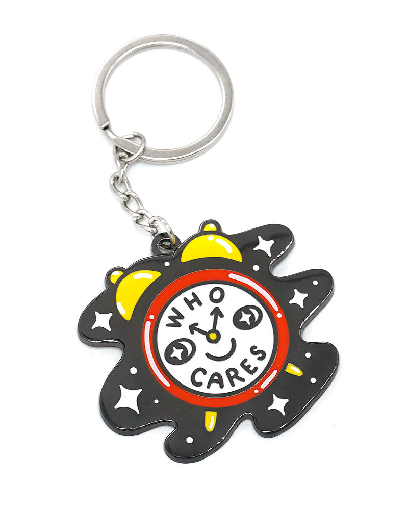 Who Cares Clock Keychain