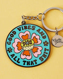 Good Vibes (And All That Shit) Keychain-Punky Pins-Strange Ways