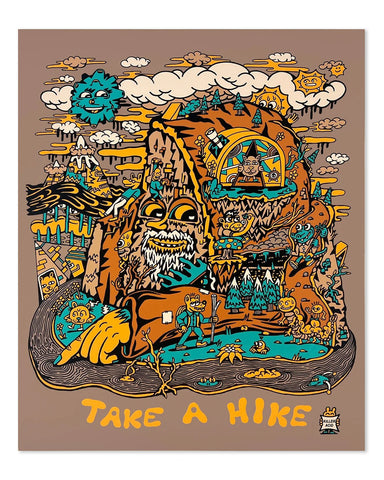 Take A Hike Signed Art Print (14" x 17") 1st Edition
