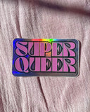 Super Queer Holographic Sticker-Ash + Chess-Strange Ways