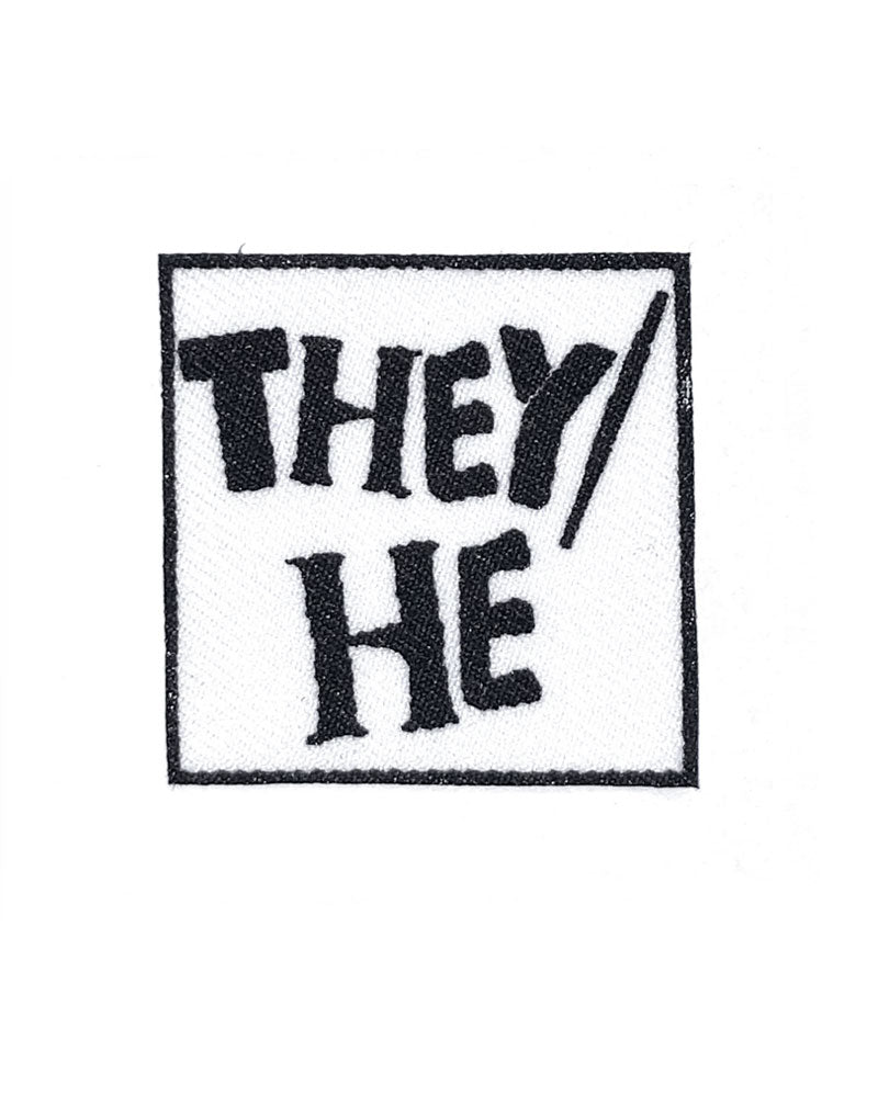They / He Small Fabric Patch-The Darks Art-Strange Ways