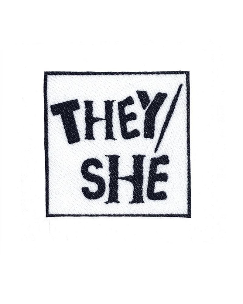 They / She Small Fabric Patch-The Darks Art-Strange Ways