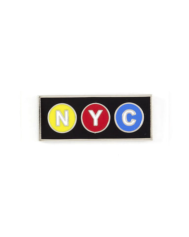 NYC Subway Sign Pin