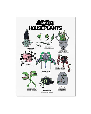 Haunted House Plants Art Print (8.5" x 11")