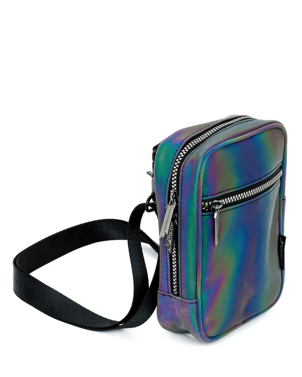 Reflective Rainbow Crossbody Sling Mini Backpack Bag - Main Image