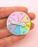 Overthinking Spinner Wheel Moving Pin-Hand Over Your Fairy Cakes-Strange Ways