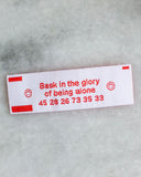 Glory Of Being Alone Mini Sticker Patch (Limited Edition)-Stay Home Club-Strange Ways