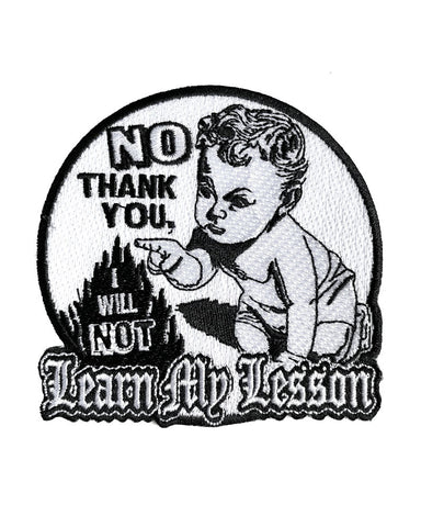 Learn My Lesson Patch