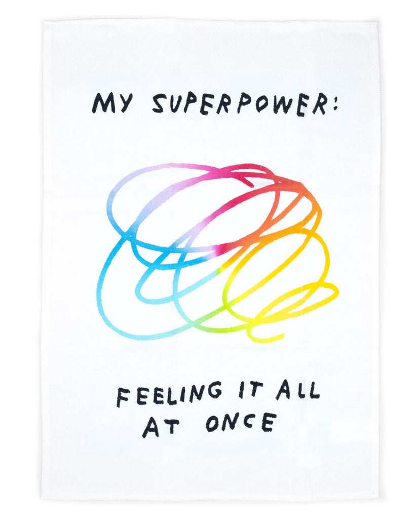 My Superpower Tea Towel-Adam J. Kurtz-Strange Ways