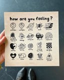 Feelings Chart Art Print (8" x 8")-Wokeface-Strange Ways
