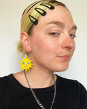 Sun & Moon Astrology Handmade Acrylic Earrings-Peach Beast-Strange Ways