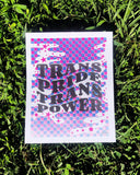 Trans Pride Trans Power Risograph Art Print (8" x 10")-Ash + Chess-Strange Ways