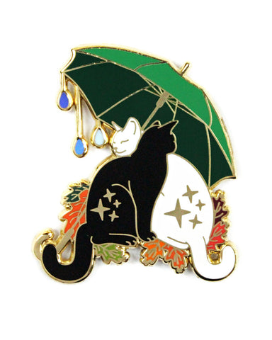 Umbrella Cats Pin