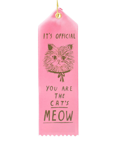 The Cat's Meow Award Ribbon