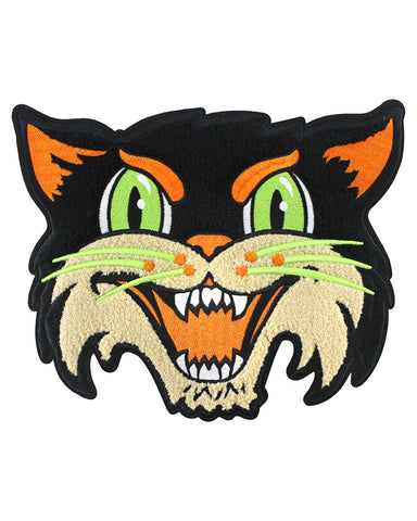 Halloween Cat Large Chenille Back Patch