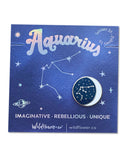 Aquarius Zodiac Constellation Pin-Wildflower + Co.-Strange Ways