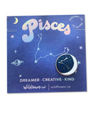 Pisces Zodiac Constellation Pin-Wildflower + Co.-Strange Ways