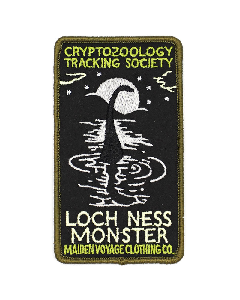 tracking monsters Loch Ness Monster Cryptozoology Patch (Glow-in-the-Dark)
