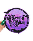 Crafty Bitch Holographic Large Patch-Project Pinup-Strange Ways