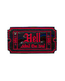 Ticket To Hell Holographic Patch-Project Pinup-Strange Ways