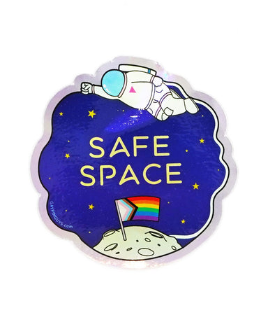 Safe Space Holographic Sticker