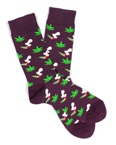 Smoking Joint Marijuana Socks