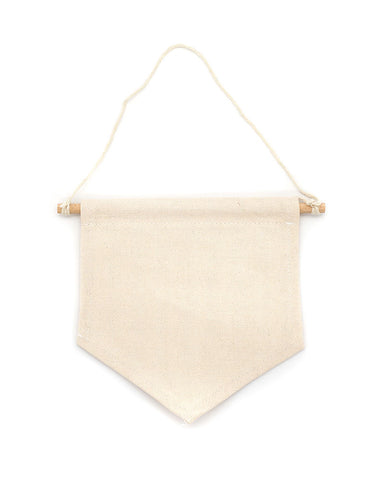 Mini Pin Collection Holder Pennant Flag - Natural