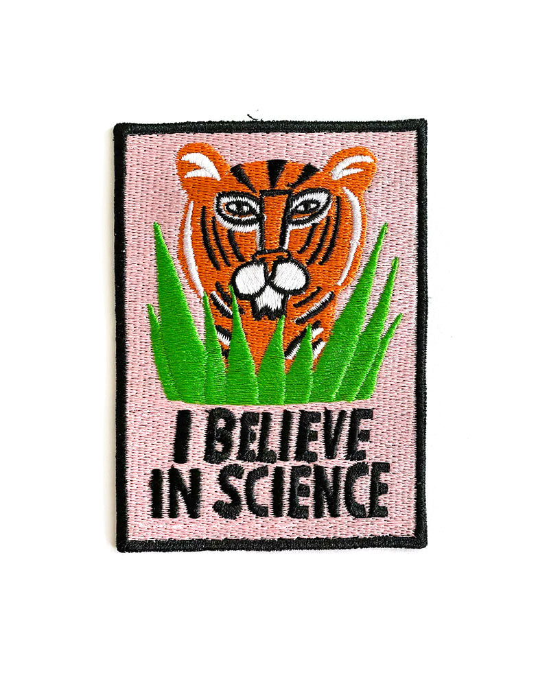 I Believe In Science Tiger Patch-Culture Flock-Strange Ways