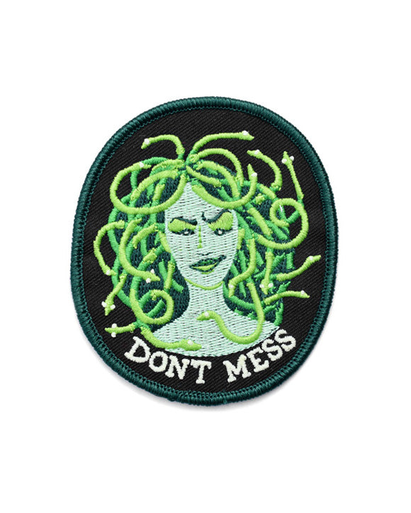 Don't Mess With Medusa Patch (Glow-in-the-Dark)-Frog and Toad Press-Strange Ways