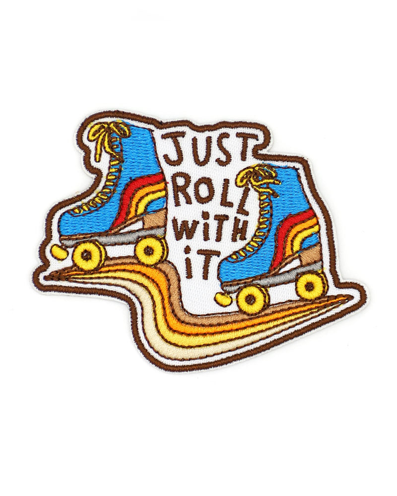 Just Roll With It Roller Skate Patch