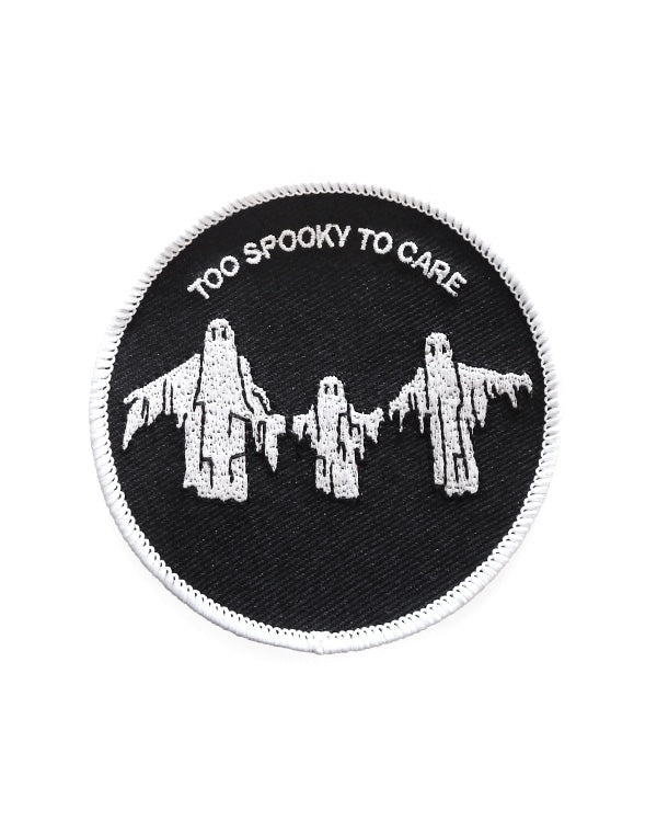 Too Spooky To Care Patch-Hungry Ghost Press-Strange Ways