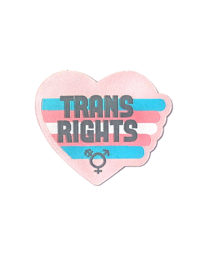 Trans Rights Heart Patch-Hand Over Your Fairy Cakes-Strange Ways