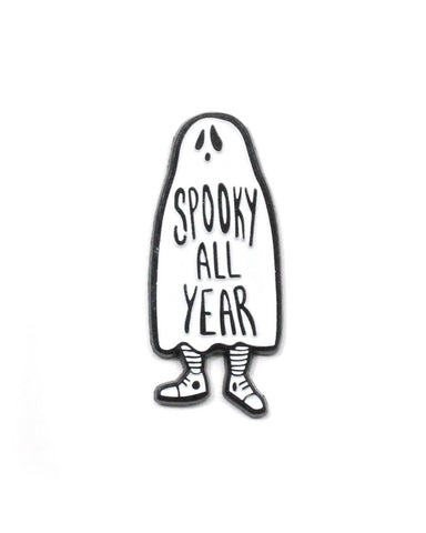 Spooky All Year Ghost Pin