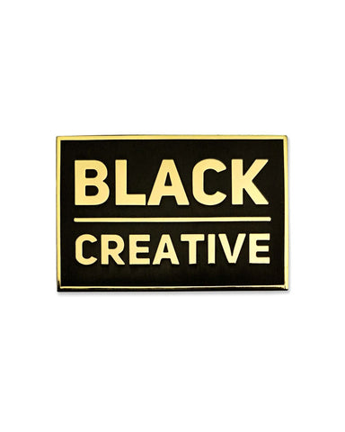Black Creative Lapel Pin