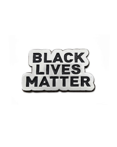 Black Lives Matter Lapel Pin - Silver