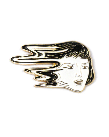 Glitched Face Pin