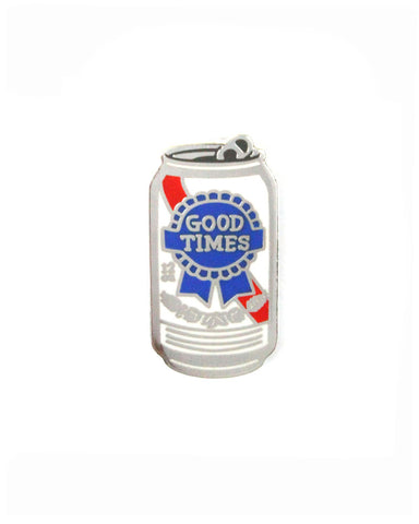 Good Times Beer Can Pin