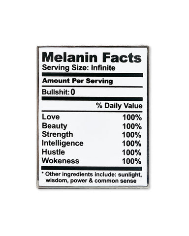 Melanin Facts Table Chart Pin
