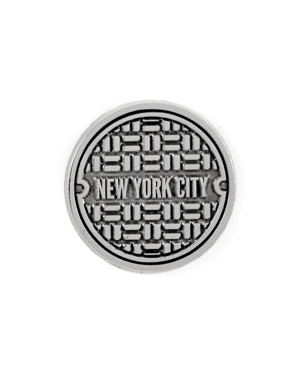 NYC Sewer Cover Pin-These Are Things-Strange Ways
