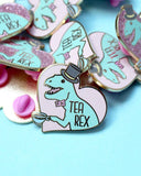 Tea Rex Pin-Glitter Punk-Strange Ways